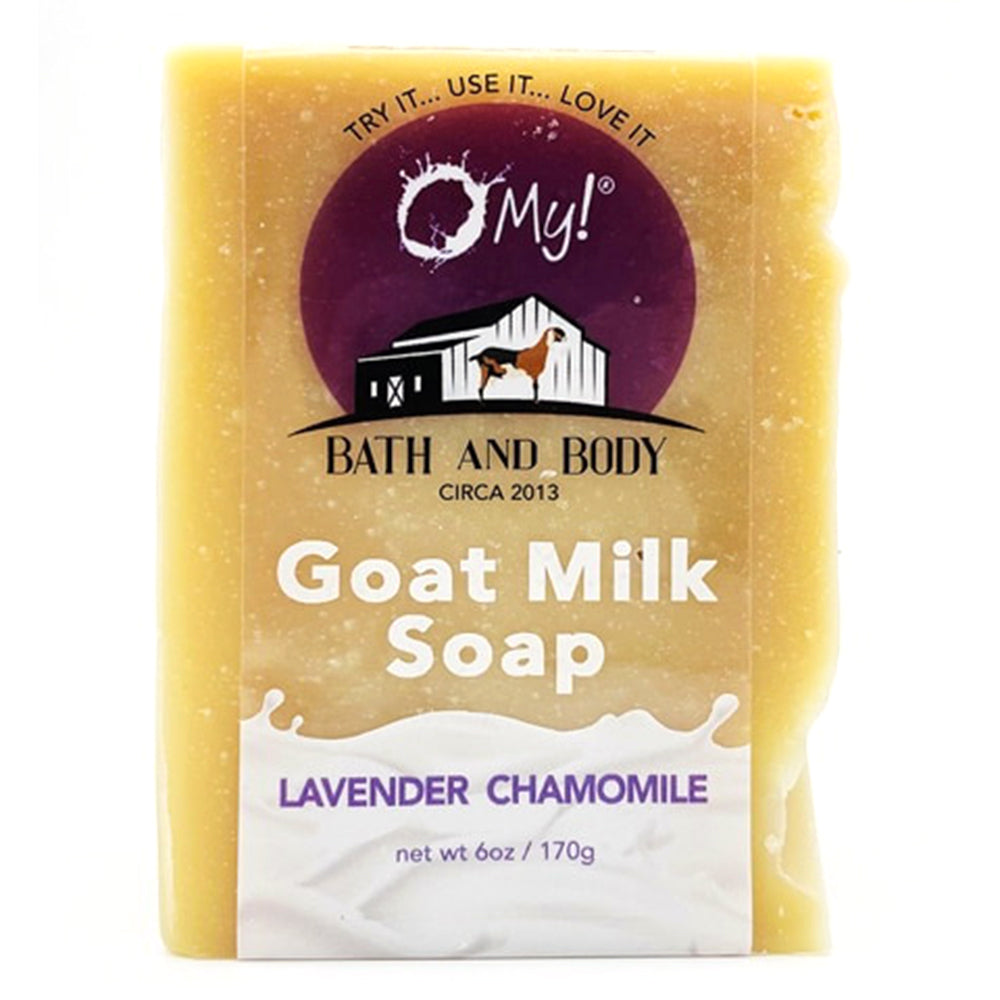O My! Bath and Body Goat Goat Milk Soap Bar Lavender Chamomile 6Oz (170g)